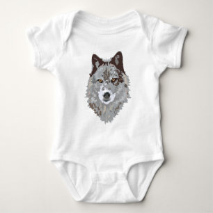wolf baby bodysuit