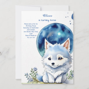 Wolf Birthday Invitation