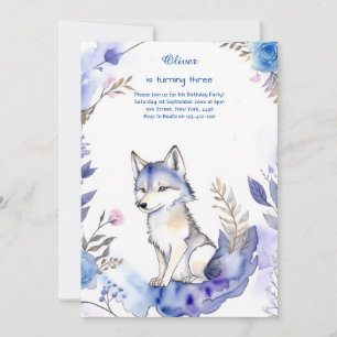Wolf Birthday Invitation