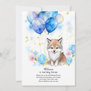 Wolf Birthday Invitation
