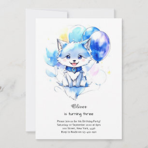 Wolf Birthday Invitation