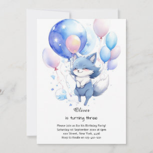 Wolf Birthday Invitation
