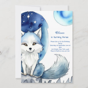 Wolf Birthday Invitation
