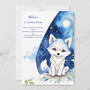 Wolf Birthday Invitation