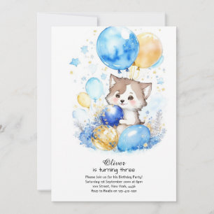 Wolf Birthday Invitation