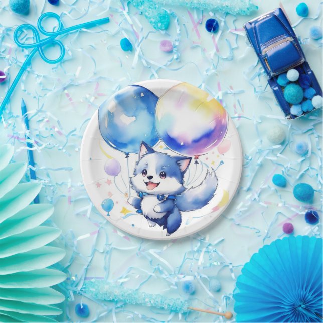 Wolf Birthday Paper Plate (Party)