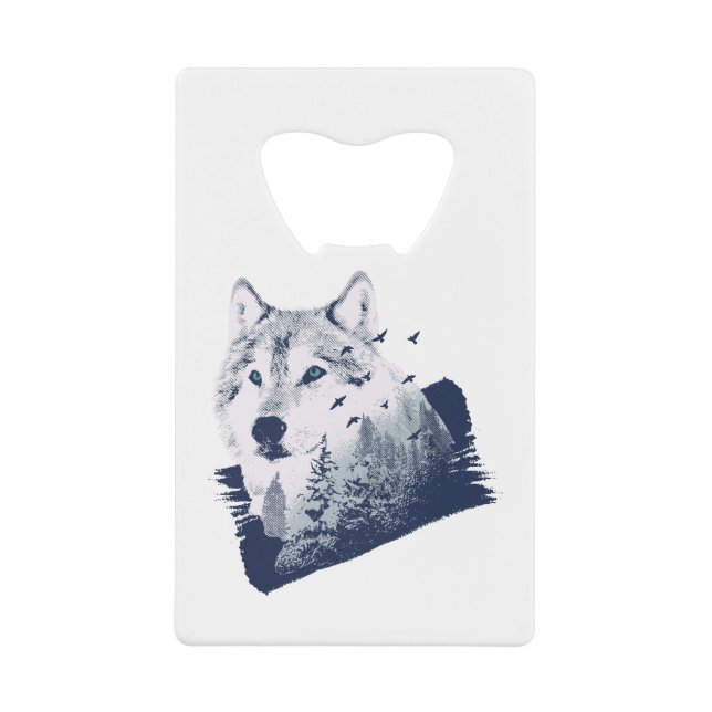 Wolf Blue Forest Grunge (Front)
