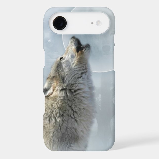 Wolf Blue Moon Case-Mate iPhone Case (Back)