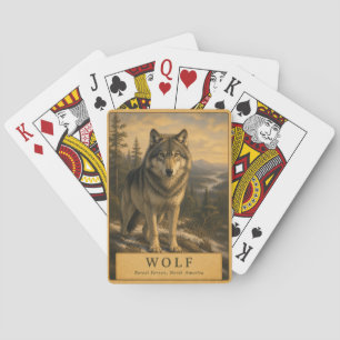 Wolf Boreal Forest VINTAGE Playing Cards