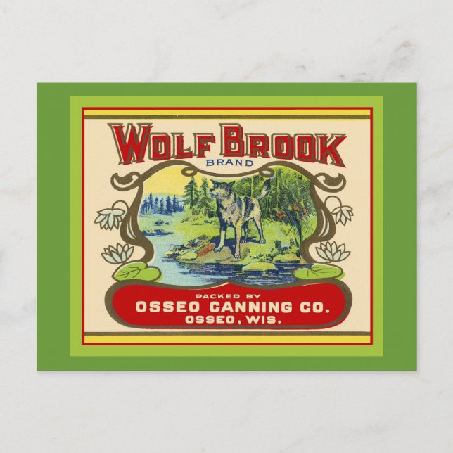 Wolf Brook Wisconsin Postcard (Front)