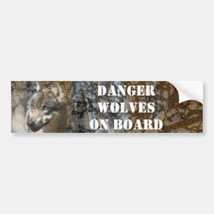 wolf bumper sticker