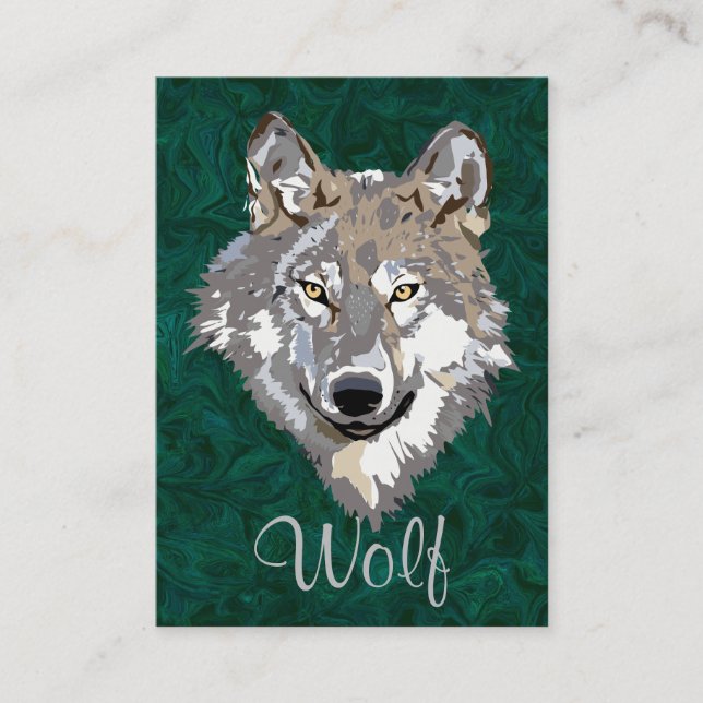 wolf business card (Front)