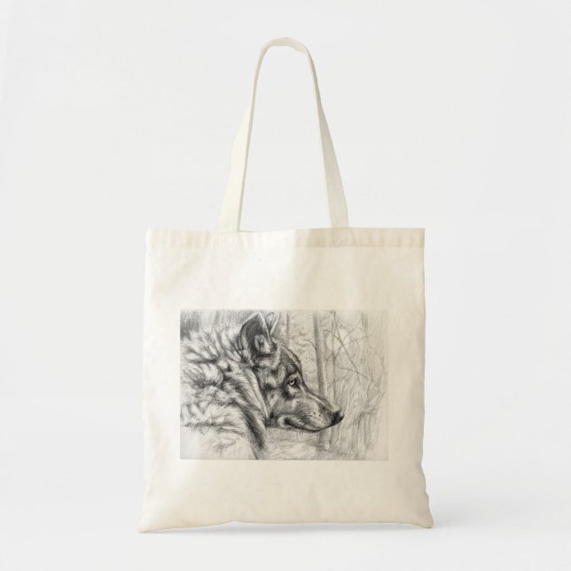 Wolf by schukina tote bag (Front)