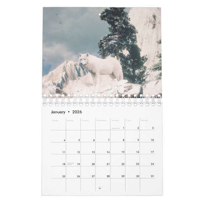 Wolf Calendar (Jan 2026)
