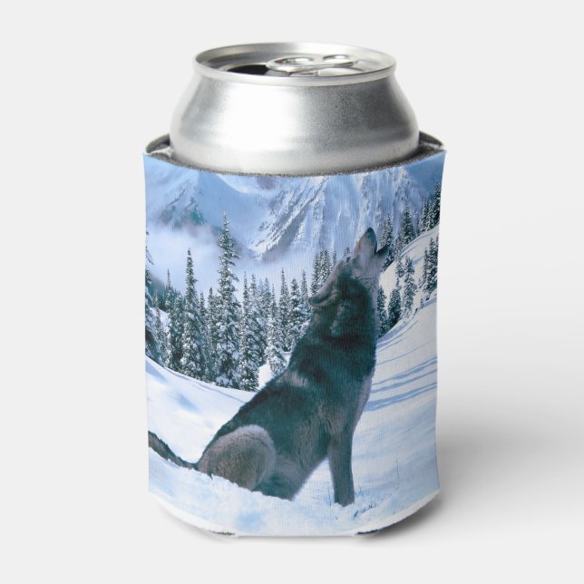 Wolf Call Can Cooler (Can Front)
