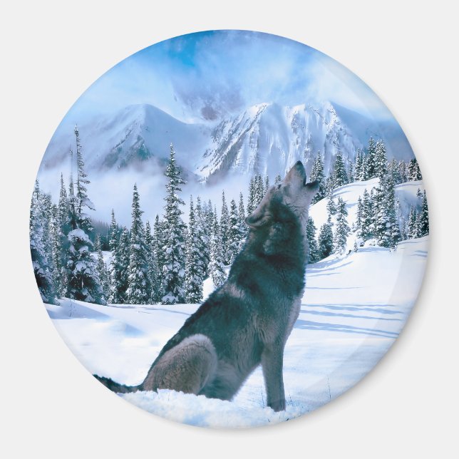 Wolf Call Magnet (Front)