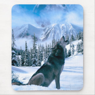 Wolf Call Mouse Mat