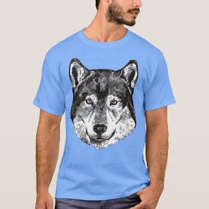 Wolf Canis lupus head animal dog predator fairy ta T-Shirt