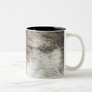 Wolf (Canis Lupus) Two-Tone Coffee Mug