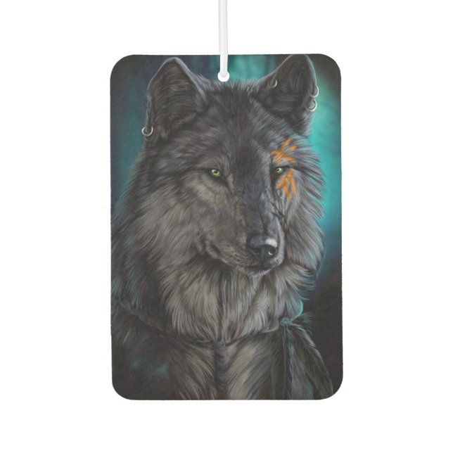 Wolf Car Air Freshener (Front)
