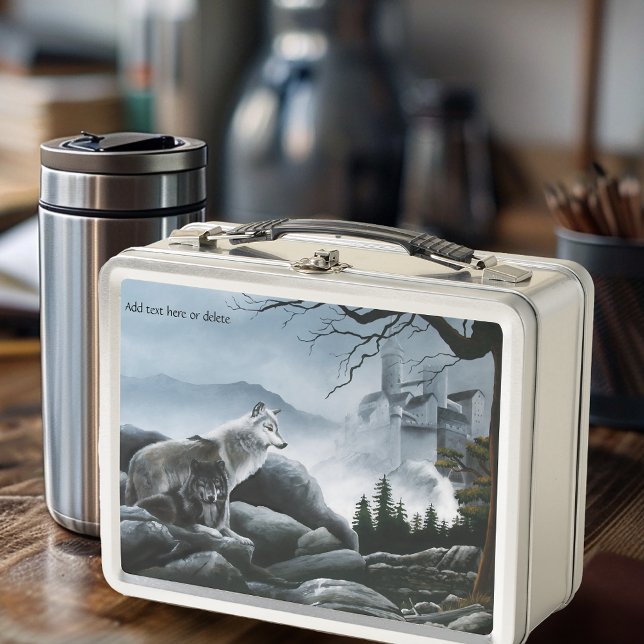 Wolf Castle Guards Metal Lunch Box (Creator Uploaded)