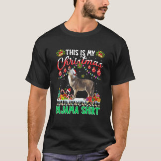 Wolf Christmas T This Is My Christmas Pajama Wolf T-Shirt