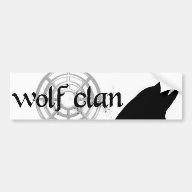 wolf clan bumpersticer bumper sticker (Front)