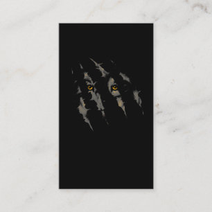 Wolf Claw scratch Wolves Forest Animal Business Card