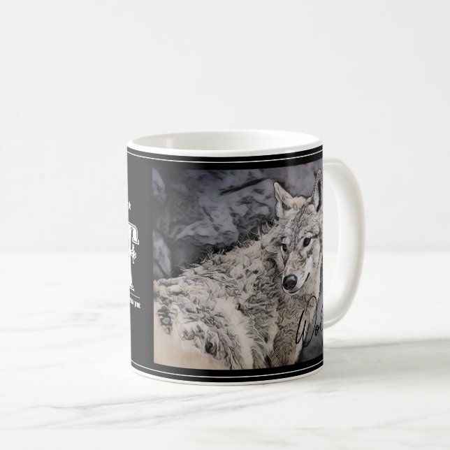 Wolf Coffee Mug (Front Right)