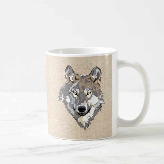 wolf coffee mug (Right)