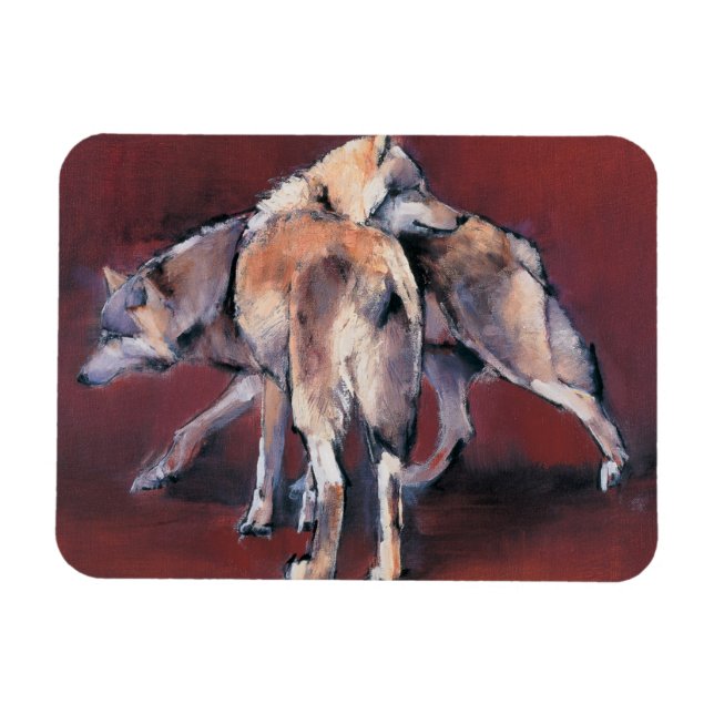 Wolf Composition 2001 Magnet (Horizontal)
