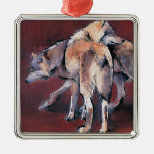 Wolf Composition 2001 Metal Tree Decoration
