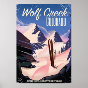 Wolf Creek Colorado Ski poster