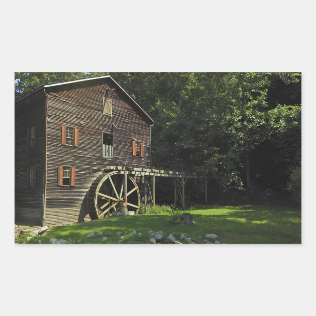 Wolf Creek Grist Mill Rectangular Sticker (Front)