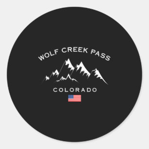 Wolf Creek P Colorado Rocky Mountains Ski Resort S Classic Round Sticker