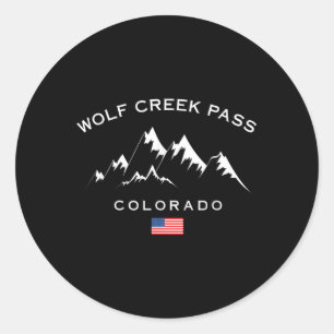 Wolf Creek Pass Colorado Rocky Mountains Ski Resor Classic Round Sticker