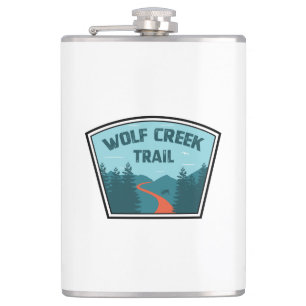 Wolf Creek Trail Dayton Ohio Hip Flask