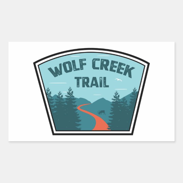 Wolf Creek Trail Dayton Ohio Rectangular Sticker (Front)