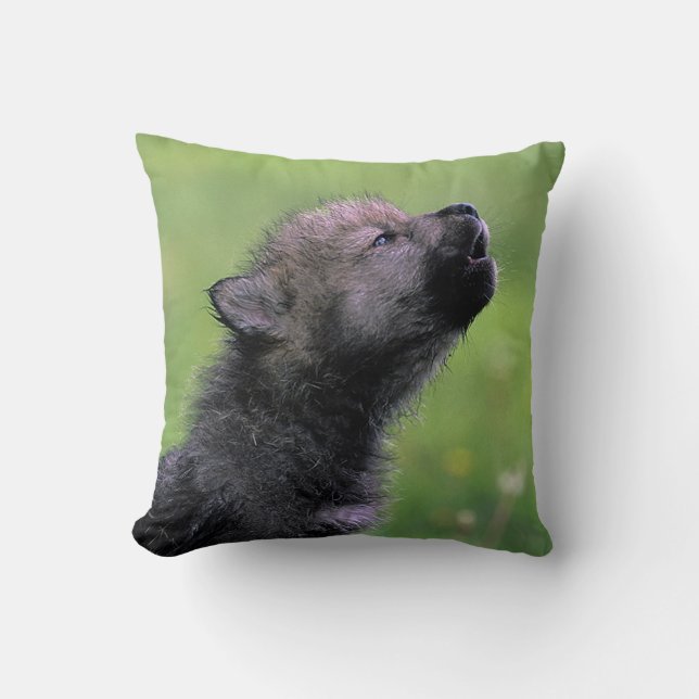 Wolf Cub Howling Cushion (Front)