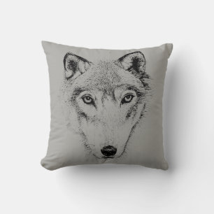 wolf cushion