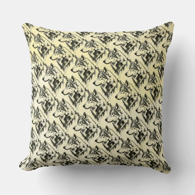 Wolf Cushion (Front)