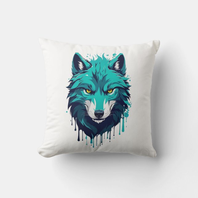 wolf cushion (Front)