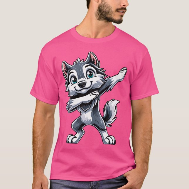 Wolf Dabbing Wolves T-Shirt (Front)