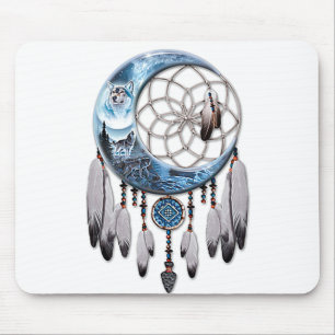 Wolf Dreamcatcher Mouse Mat