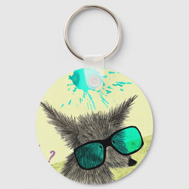 Wolf Dude Key Ring (Front)