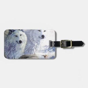 Wolf Eagle Animals Nature Park Office Business Art Luggage Tag