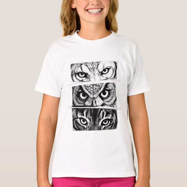 Wolf Eagle Tiger Trinity T-Shirt (Front)