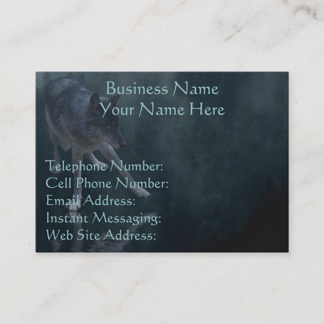 WOLF, EAGLE & TOTEM POLE Profile & Business Cards (Front)