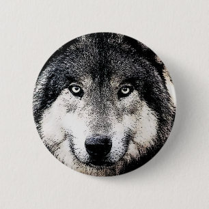 Wolf Eyes 6 Cm Round Badge