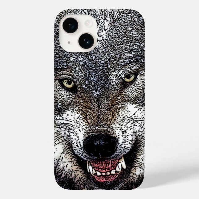 Wolf Eyes Artwork Case-Mate iPhone Case (Back)